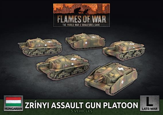 Flames of War: WWII: Hungarian (HBX03) - Zrinyi Assault Gun Platoon (L