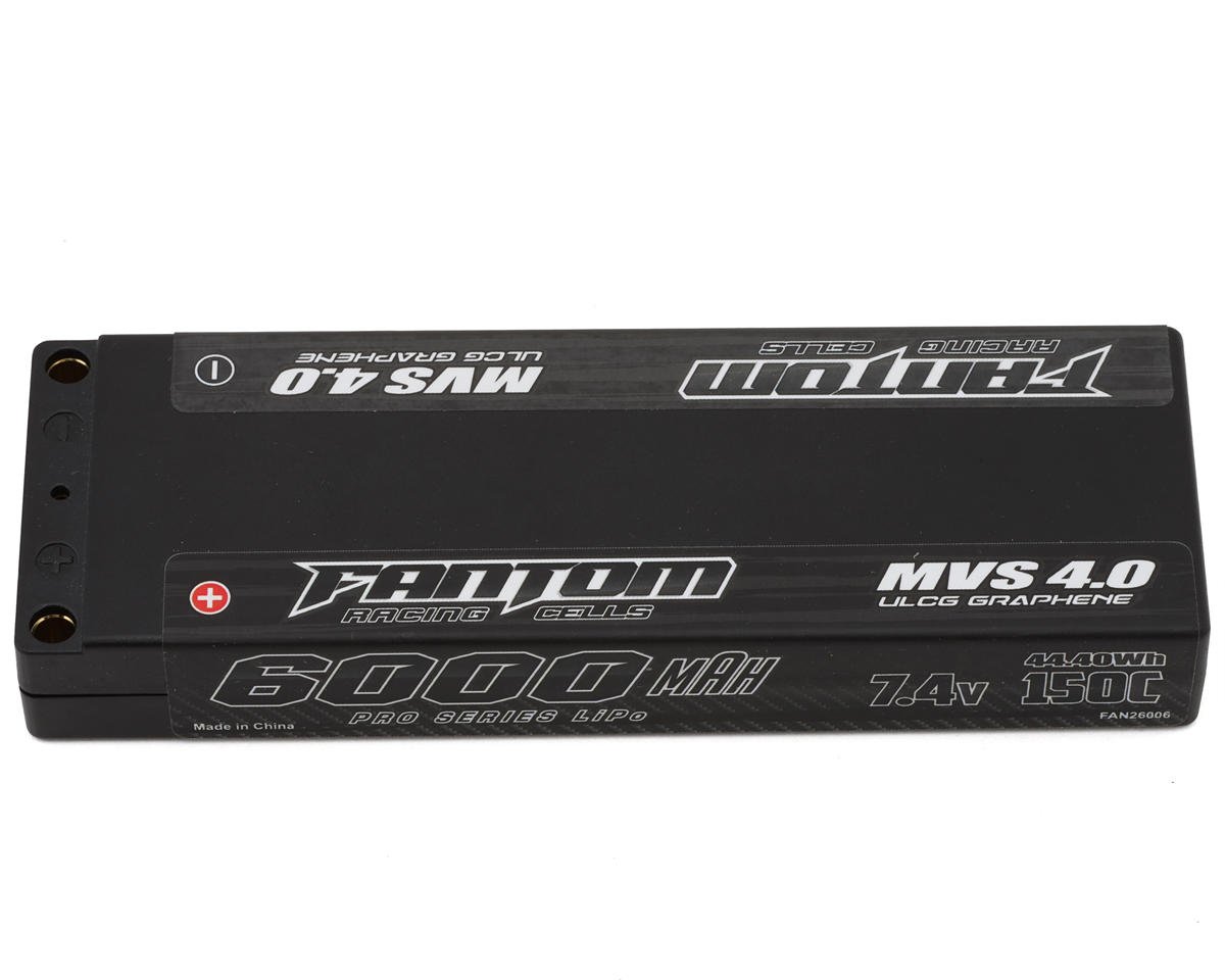 Fantom Pro Series MVS 4.0 Hardcase 150C 2S ULCG LiPo Battery (7.4V/6000mAh) w/5mm Bullets