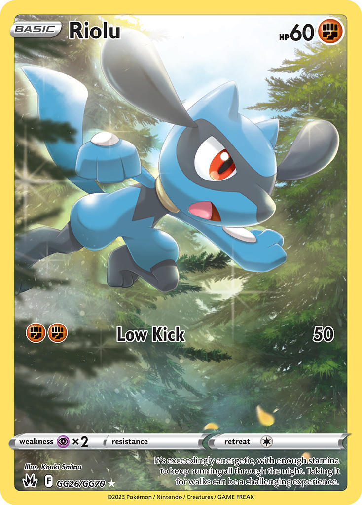 Riolu - GG26/GG70 (CRZ:GG) Holo Rare - Near Mint Holofoil