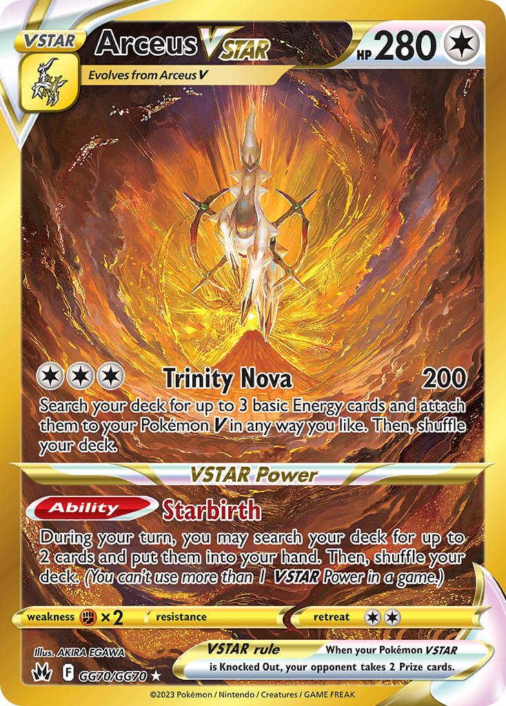 Arceus VSTAR - GG70/GG70 (CRZ:GG) Secret Rare - Near Mint Holofoil