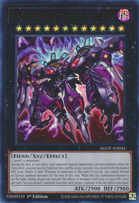 Super Starslayer TY-PHON - Sky Crisis (AGOV-EN042) Ultra Rare - Near M