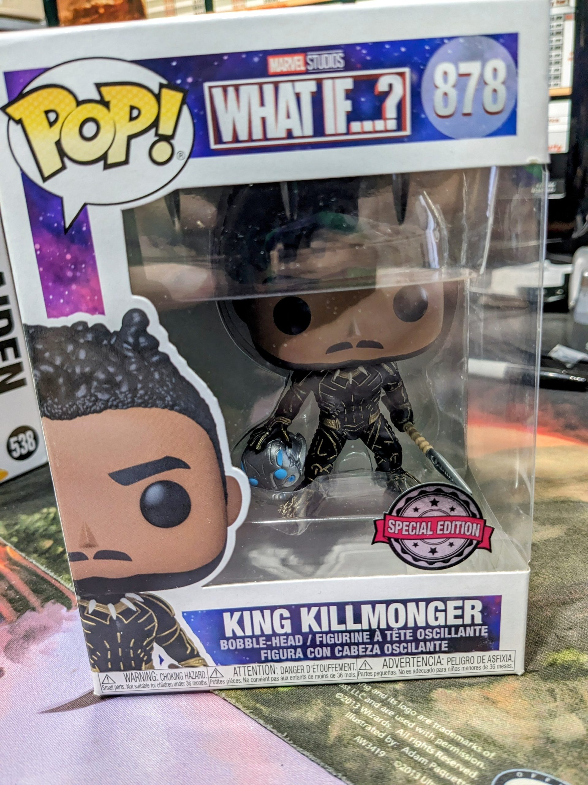 POP Figure: Marvel What If #0878 - King Killmonger (Special Edition) (