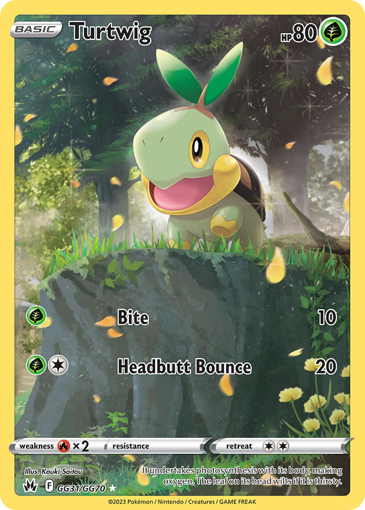Turtwig - GG31/GG70 (CRZ:GG) Holo Rare - Near Mint Holofoil