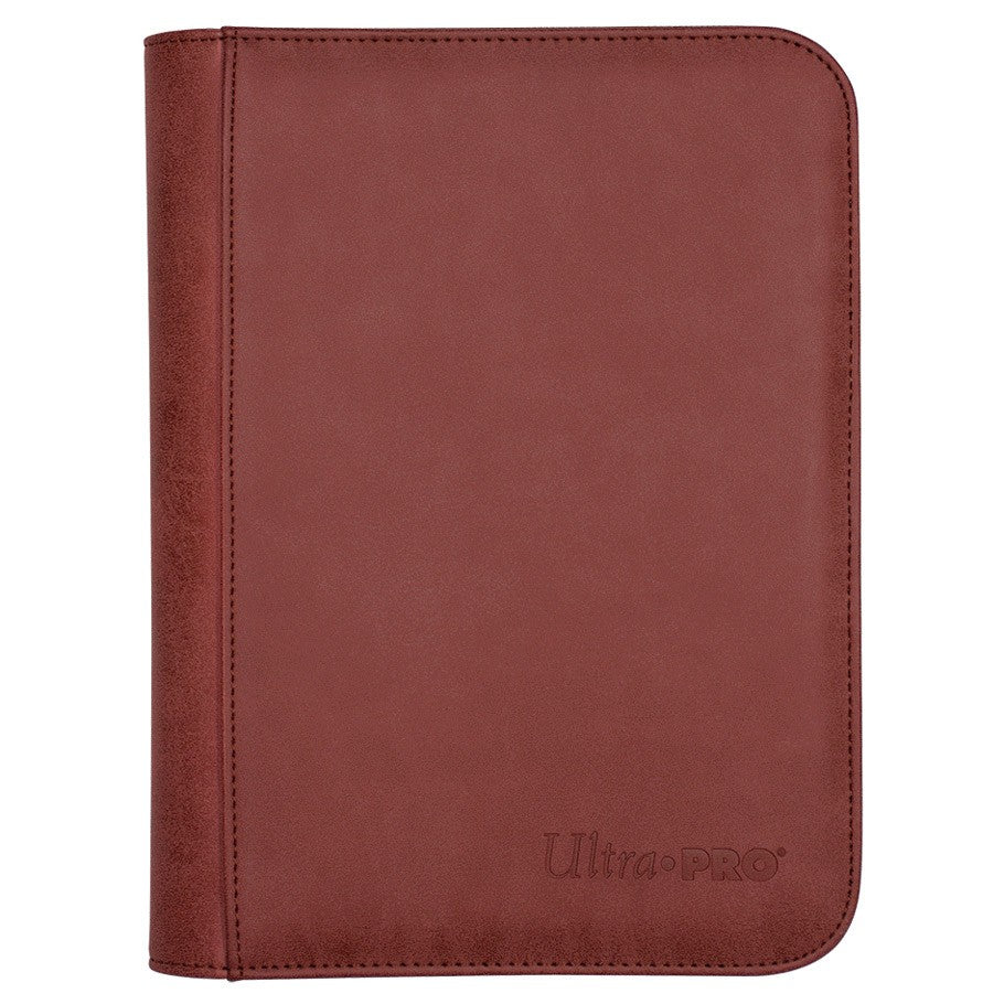 Ultra-PRO: 4-Pocket Premium PRO-Binder - Suede Collection: Ruby