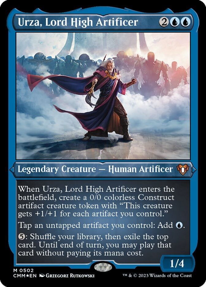 Urza, Lord High Artificer [#0502 Etched Foil] (CMM-M)