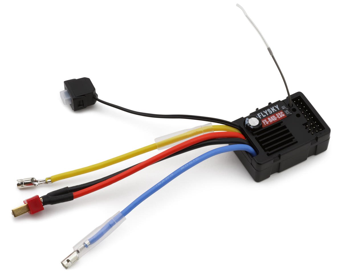 Flysky R4D 2-In-1 ANT 4-Channel ESC Receiver w/LED Controller