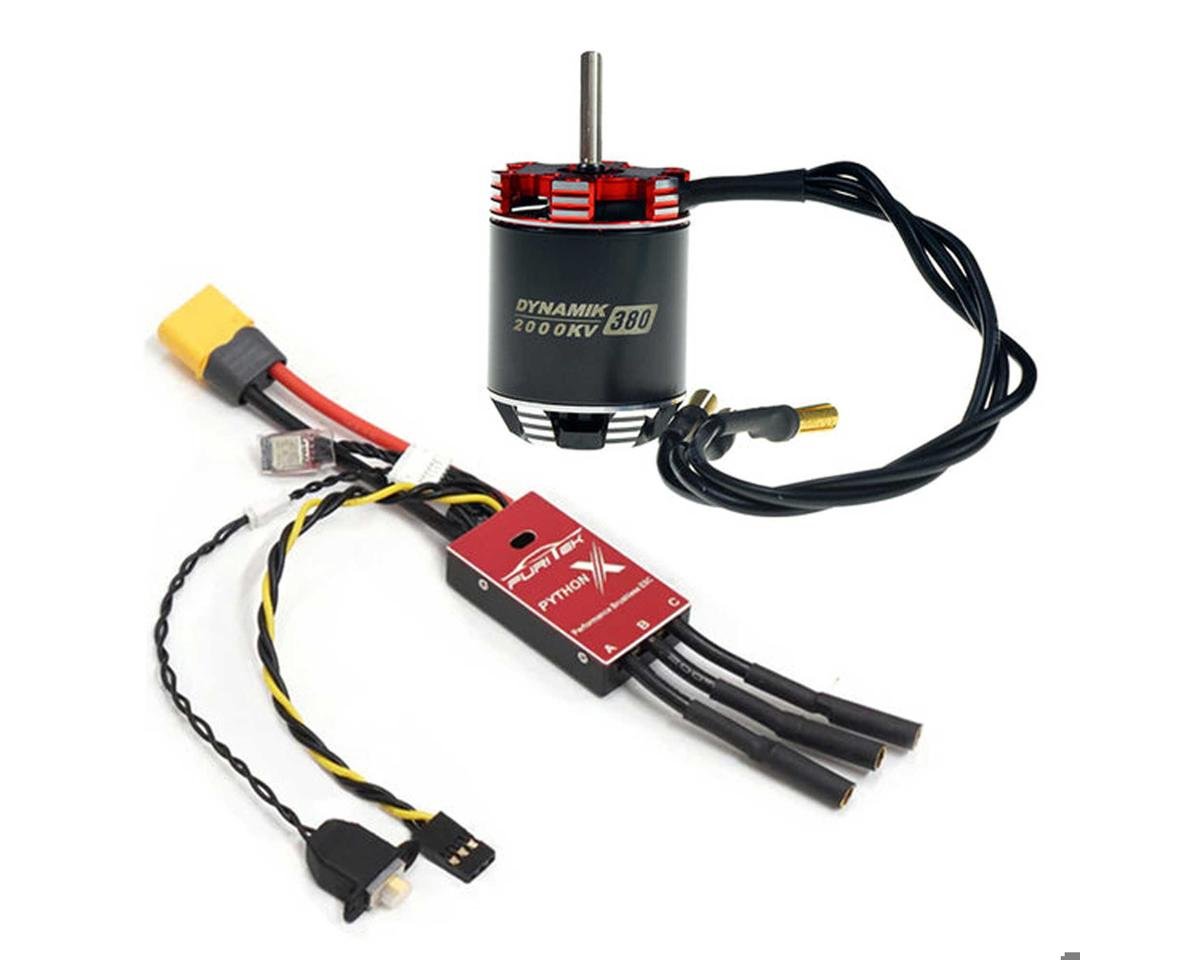 Furitek Python X 80A 1/10 Crawler Brushless ESC & Motor Combo (DYNAMIK 380) (RECON G6 Approved)