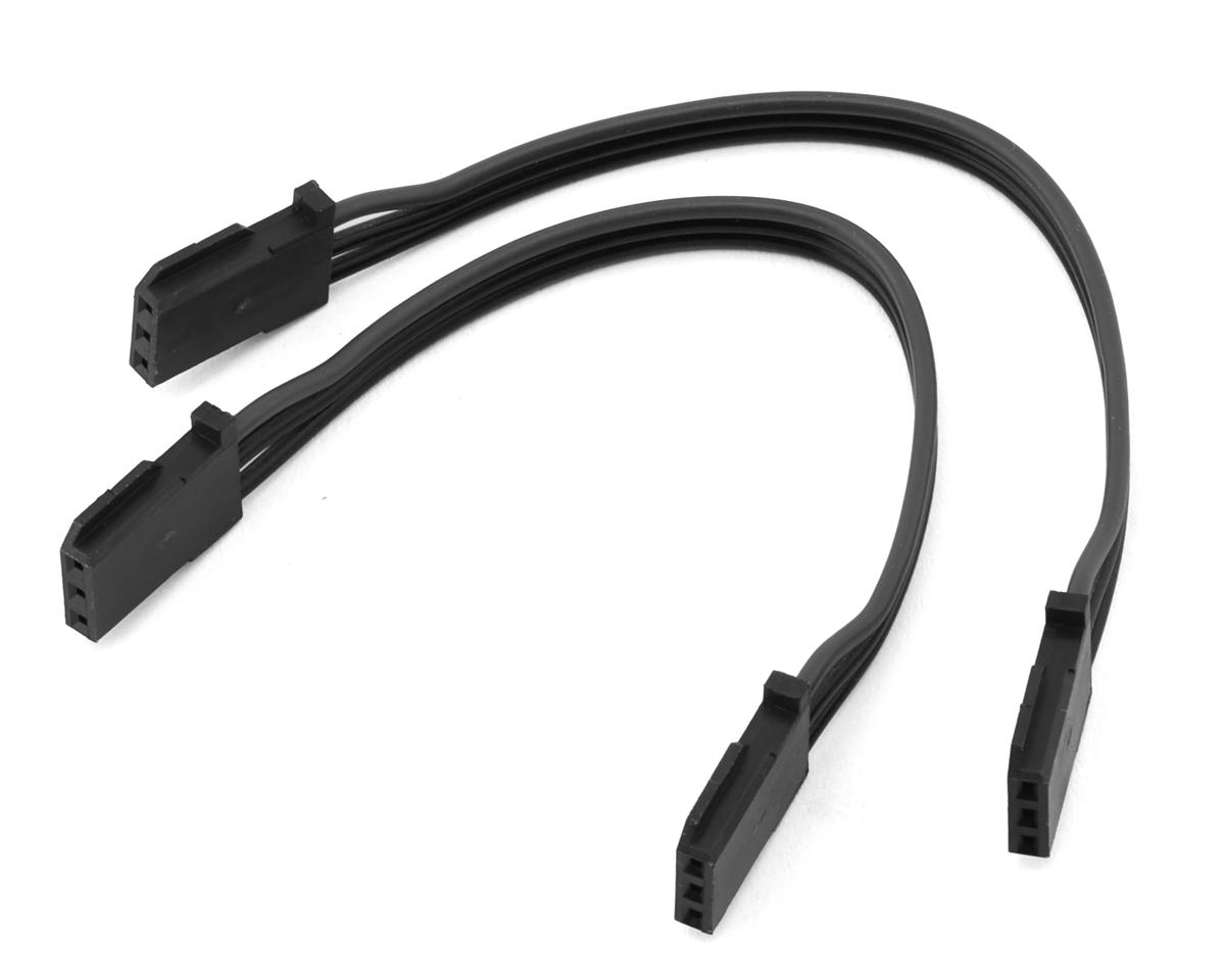Futaba 100mm FF-GBB Heavy Duty Gyro Extension Cords (2) (Black) (Female-to-Female)