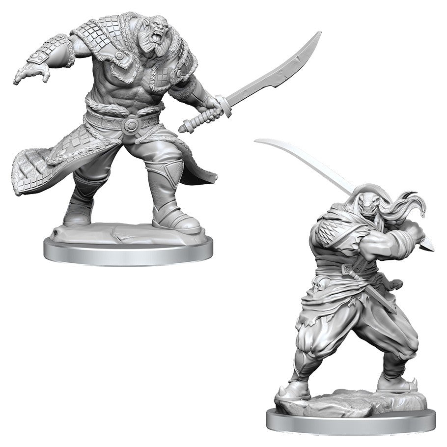 MTG: Unpainted Miniatures - Zurgo Helmsmasher & UnyieldingKrumar (9039