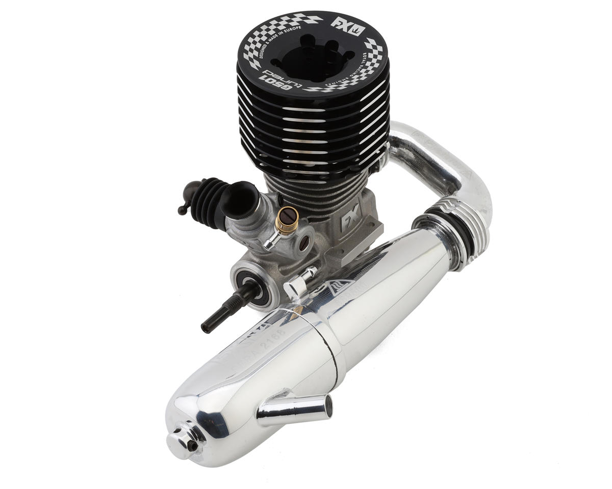 FX Engines G501 DLC .21 5-Port On-Road GT Engine Combo w/2168 Tuned Pipe (Turbo Plug)
