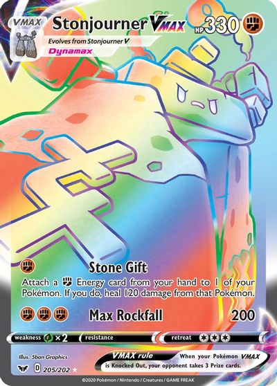 Stonjourner VMAX (205/202) Secret Rare