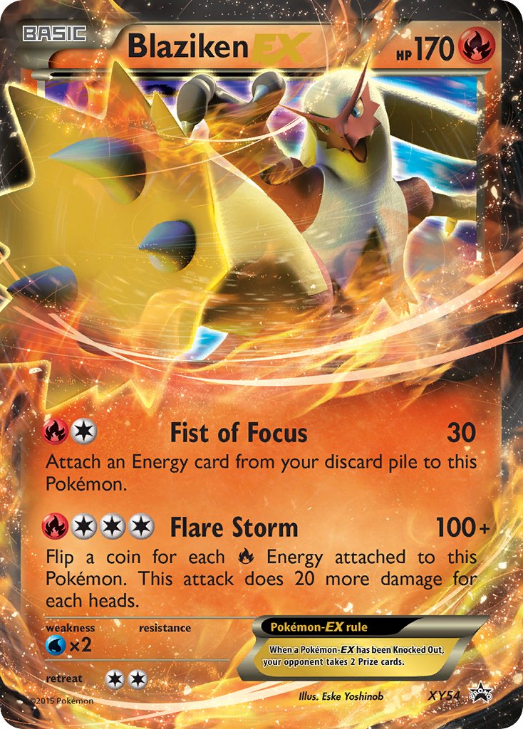 Blaziken EX - XY54 (XY:PR) Promo - Near Mint Holofoil