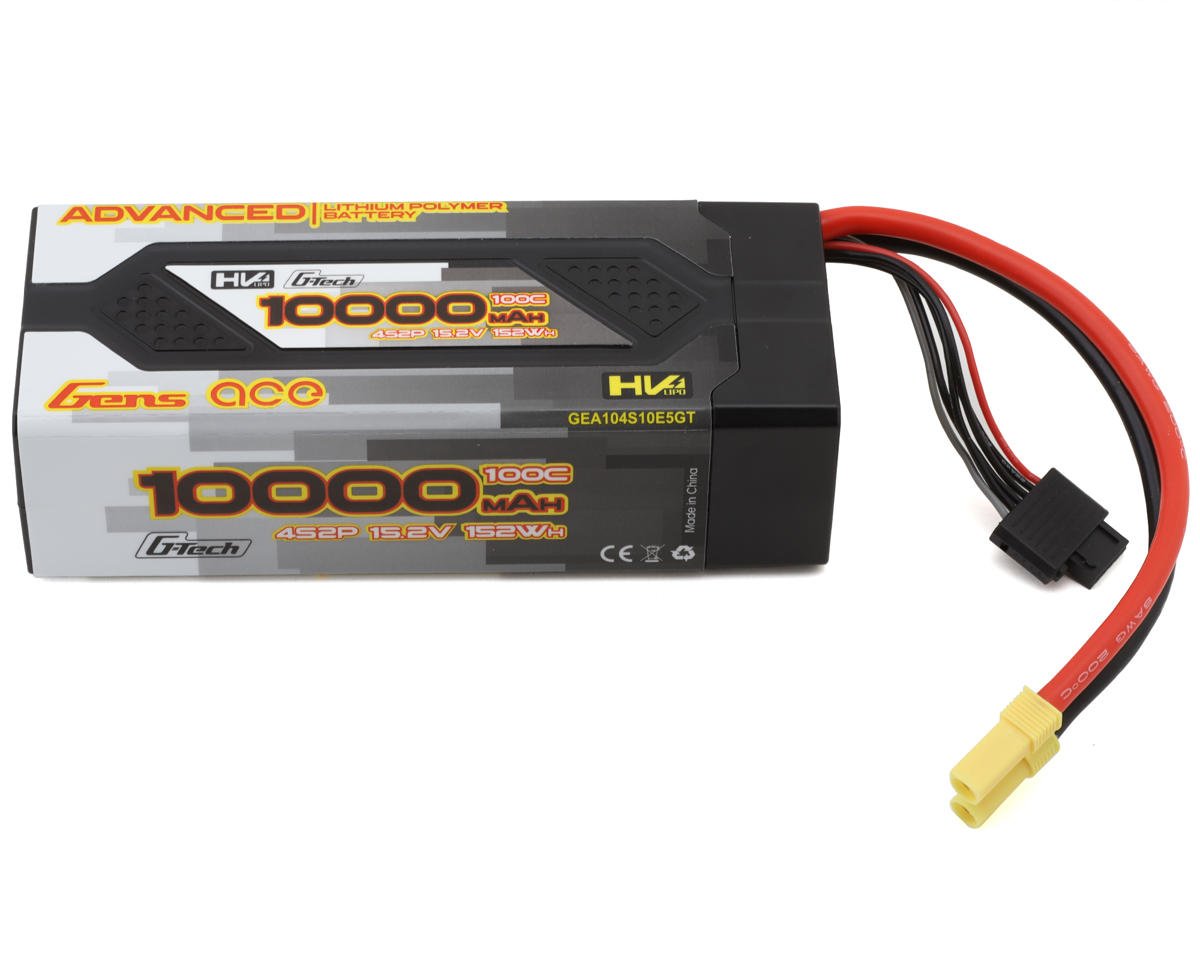 Gens Ace G-Tech Advanced Smart 4S LiHV Hardcase Battery 100C (15.2V/10000mAh) w/EC5