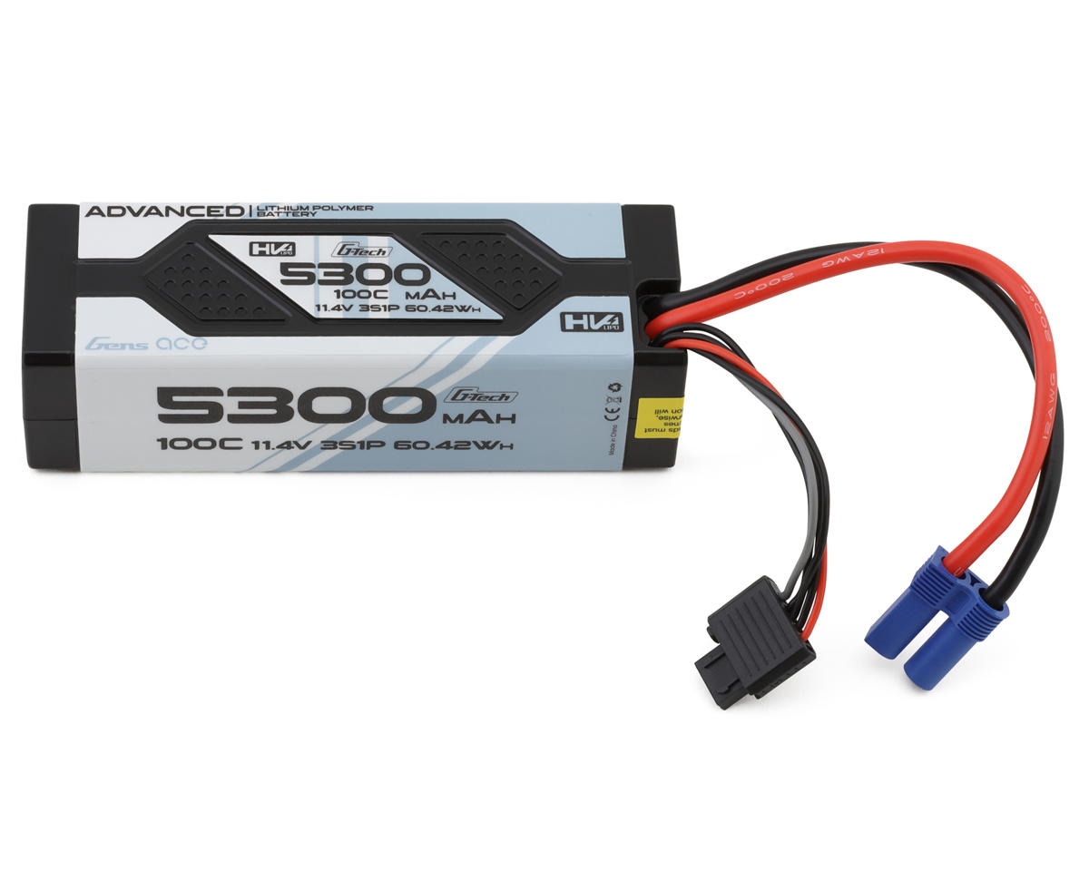 Gens Ace G-Tech Advanced Smart 3S LiHV Battery 100C (11.4V/5300mAh) w/EC5