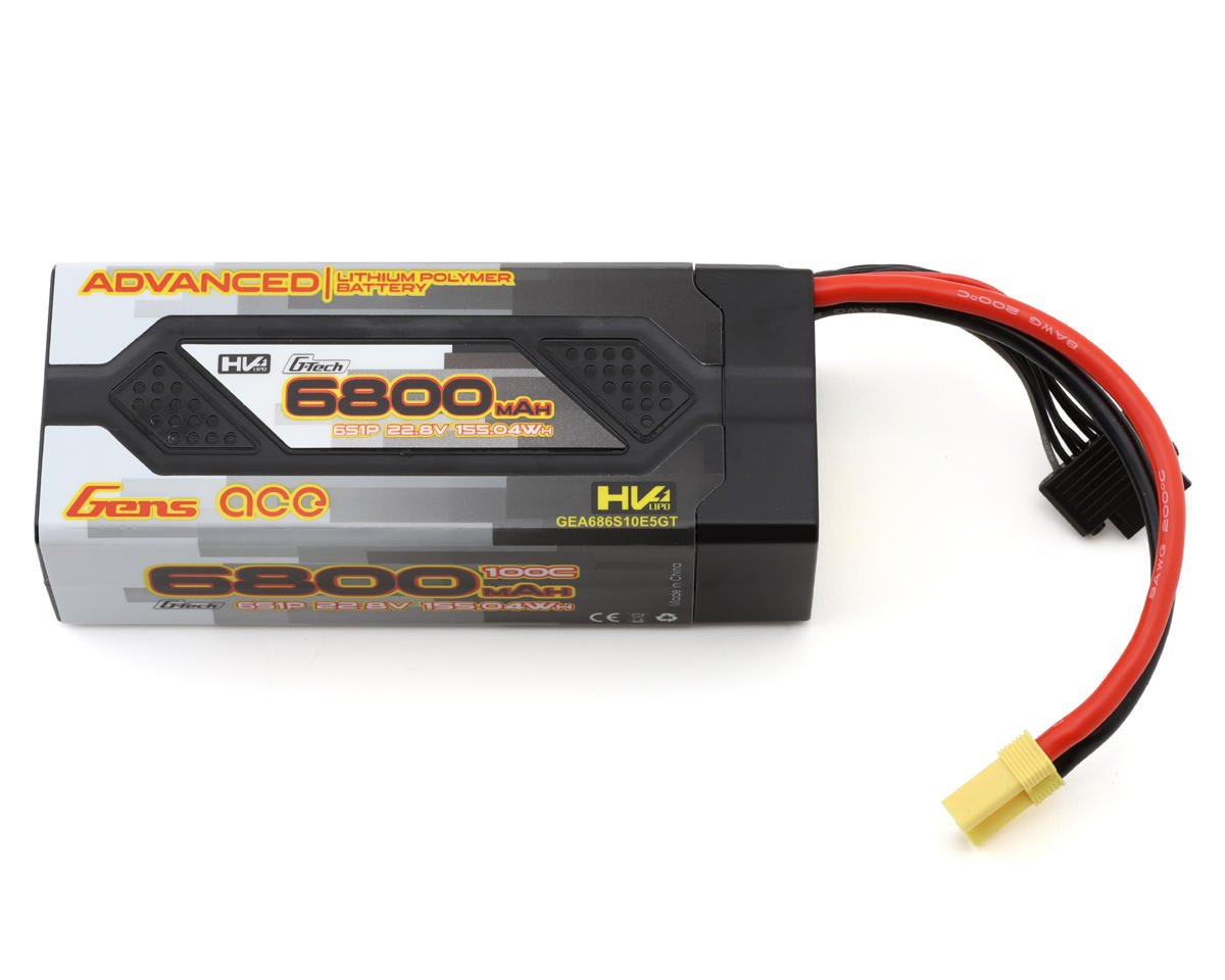 Gens Ace G-Tech Advanced Smart 6S LiHV Battery 100C (22.8V/6800mAh) w/EC5 Connector