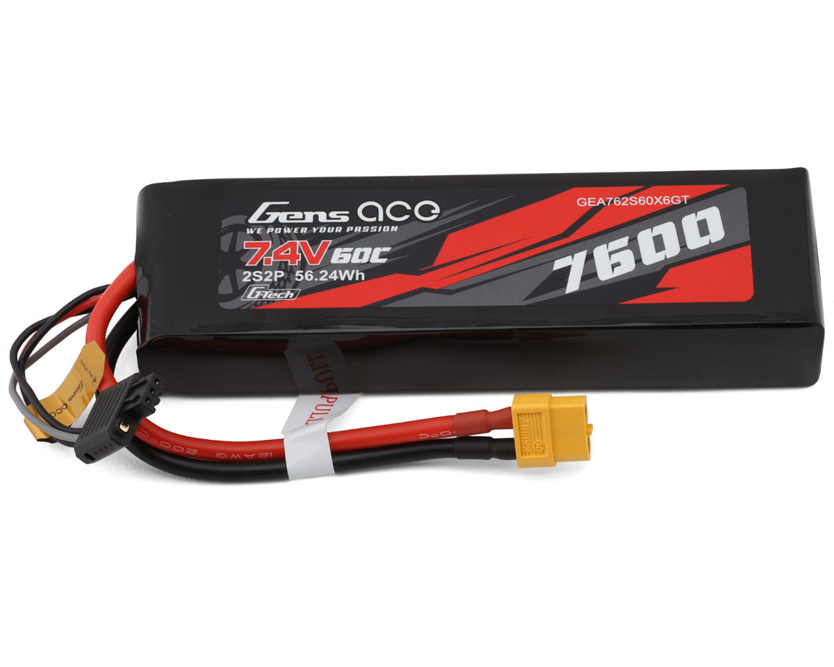 Gens Ace G-Tech Smart 2S LiPo Battery 60C (7.4V/7600mAh) w/XT60 Connector