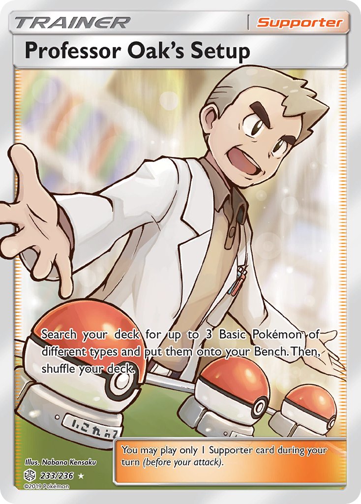Professor Oak's Setup (Full Art) - 233/236 (CEC) Ultra Rare - Moderate