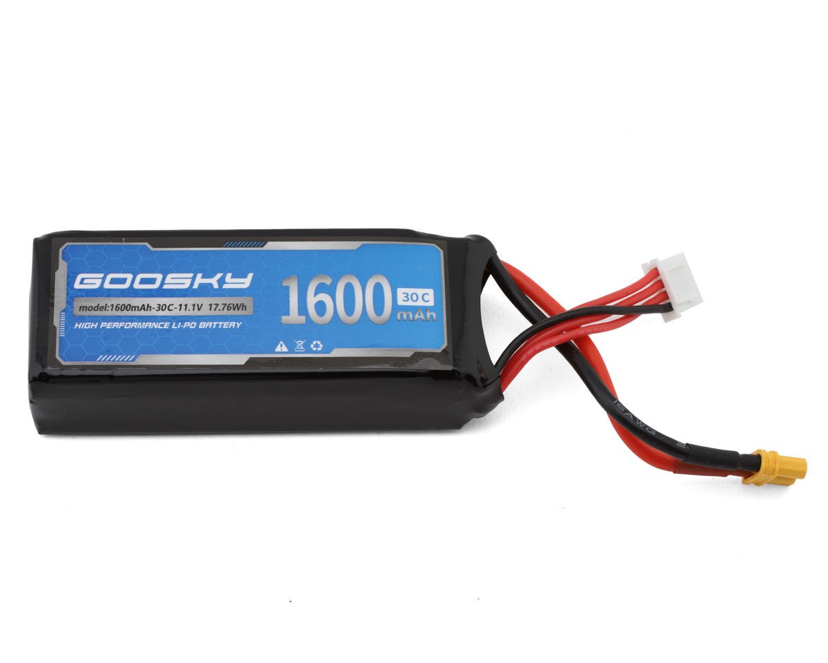 GooSky 3S 30C LiPo Battery (11.1V/1600mAh) w/XT30 Connector