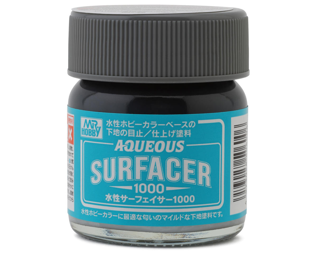GSI Creos Mr. Hobby Aquious Surfacer 1000 Base Sealing Acrylic Paint (Grey) (40ml)