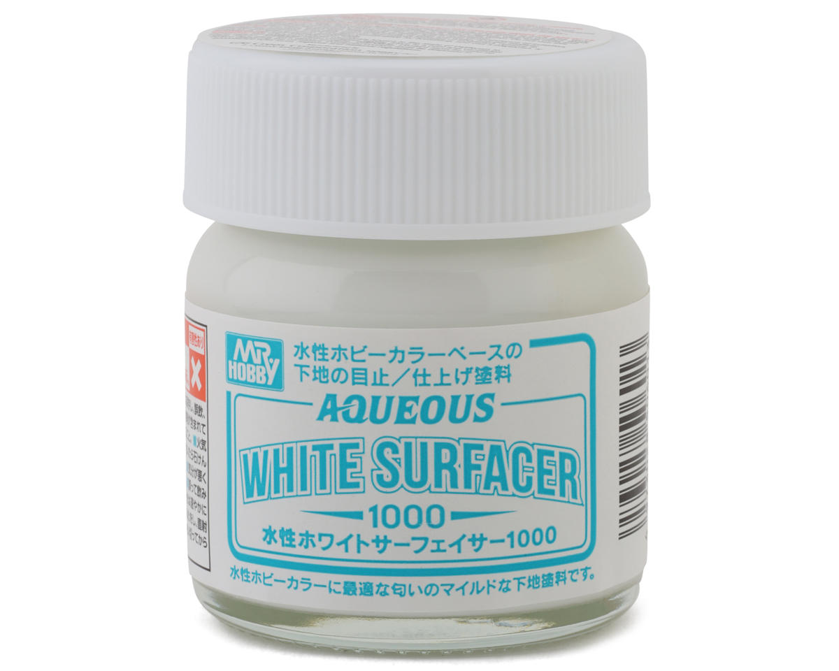 GSI Creos Mr. Hobby Aquious Surfacer 1000 Base Sealing Acrylic Paint (White) (40ml)