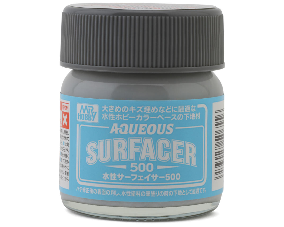 GSI Creos Mr. Hobby Aquious Surfacer 500 Base Sealing Acrylic Paint (Grey) (40ml)