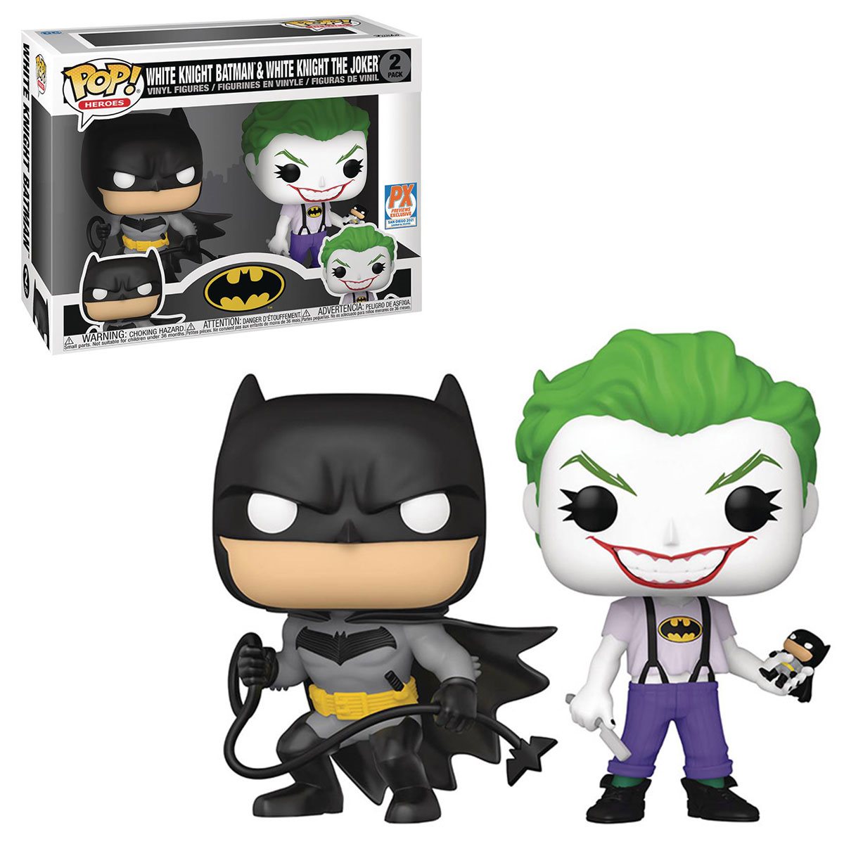 POP Figure Box Set: DC Batman - White Knight Batman & The Joker (PX) (