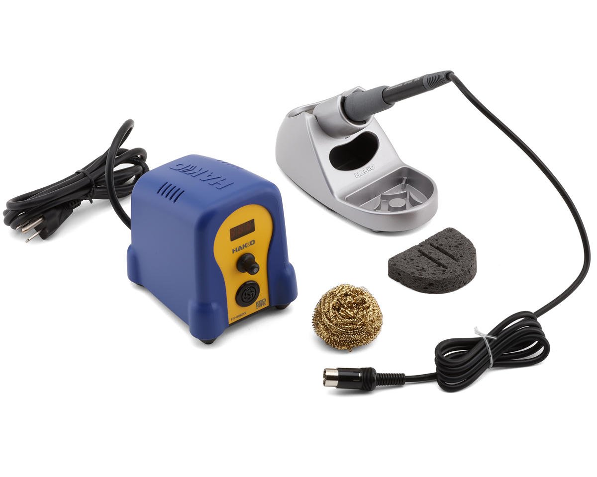 Hakko FX888DX ESD Safe Digital Adjustable Temperature Soldering Iron Station (Blue)