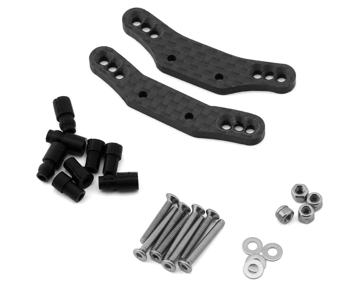 HackFab Carbon Fiber Front & Rear Shock Towers for Traxxas Latrax Rally