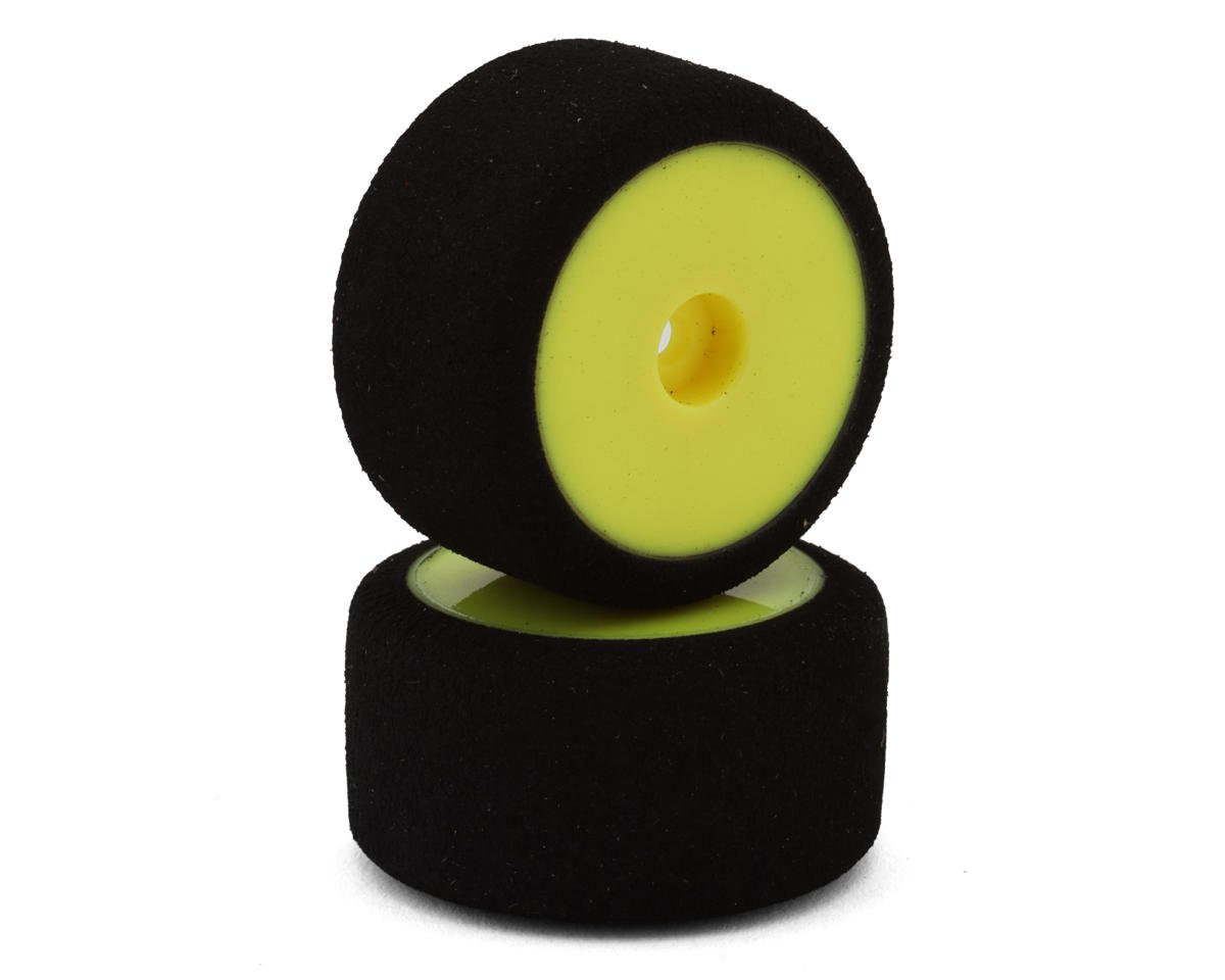 HackFab Losi Micro-B/T Foam Rear Tires (Yellow) (2)