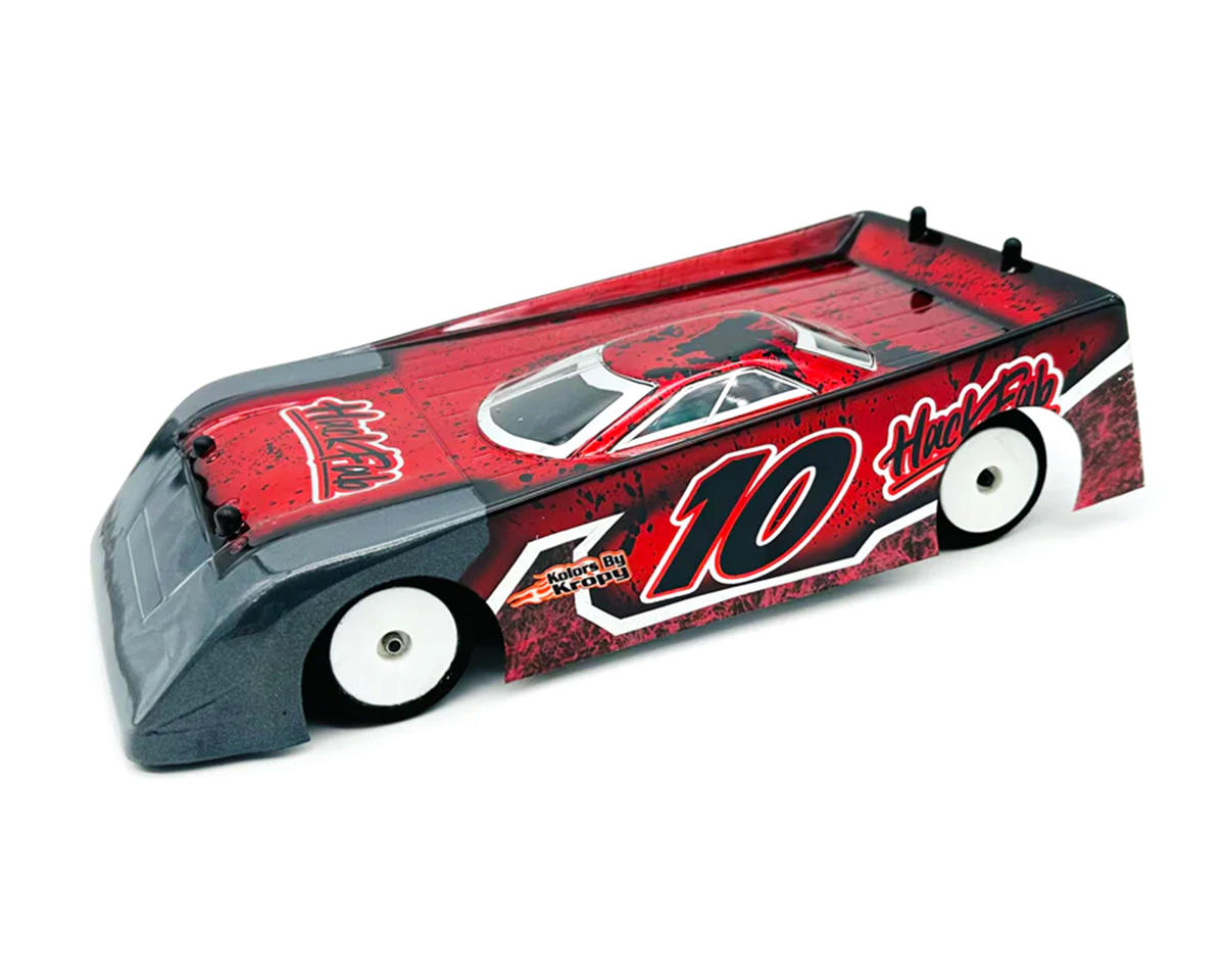 HackFab Losi Micro-B 1/18 Outlaw Wedge Late Model Body (Clear) (146.05mm WB) (Oval/Omni Conversions)
