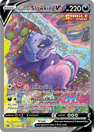 Galarian Slowking V (Alternate Full Art) - 179/198 (SWSH06) Ultra Rare