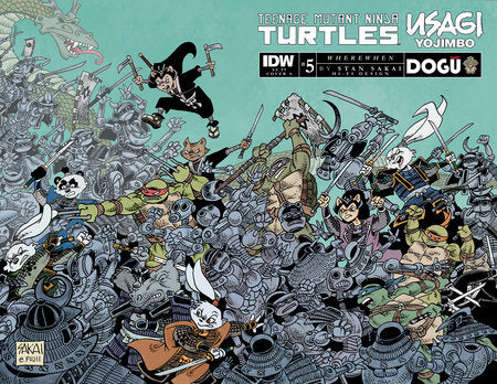 Teenage Mutant Ninja Turtles/Usagi Yojimbo: WhereWhen #5 Cover A (Saka