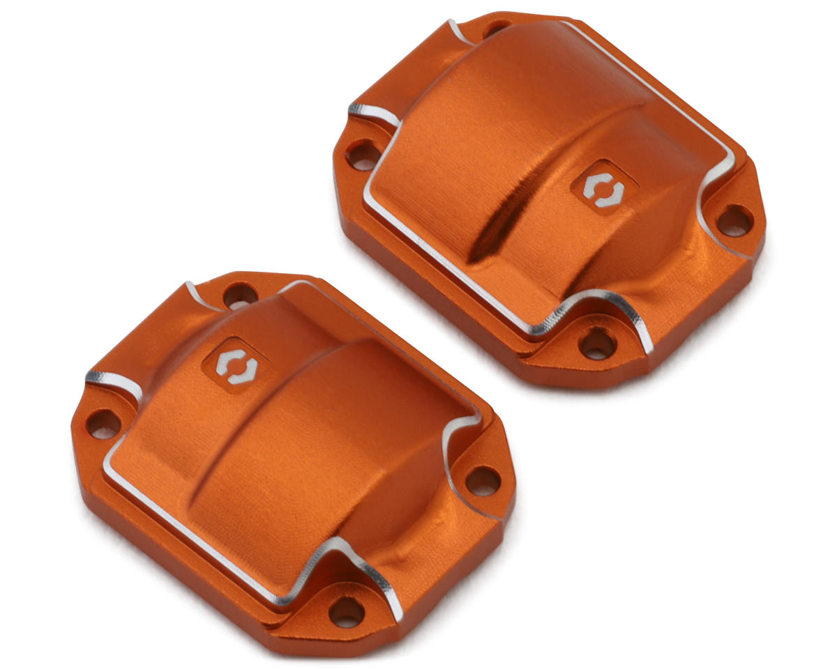 HPI Aluminum Differential Covers (Orange) (2)