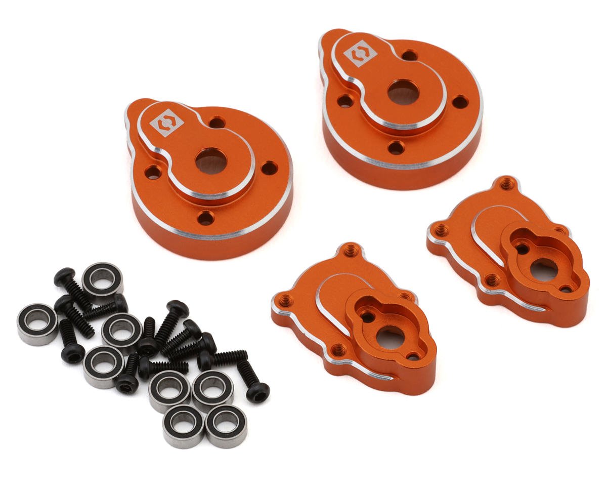 HPI Aluminum Rear Portal Covers & Hubs Set (Orange)