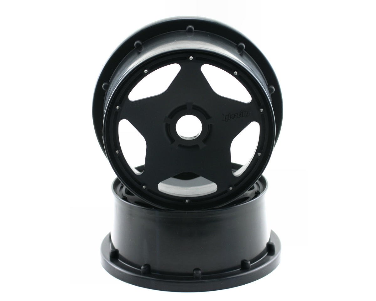 HPI Baja 5B Super Star Front BeadLock Wheels (Black) (2) (120X60mm)