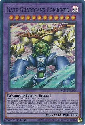 Gate Guardians Combined (MAZE-EN003) Super Rare - Near Mint 1st Editio