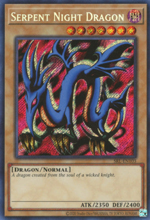 Serpent Night Dragon (SRL-EN103 (c) 2020 25th Anniversary) Secret Rare