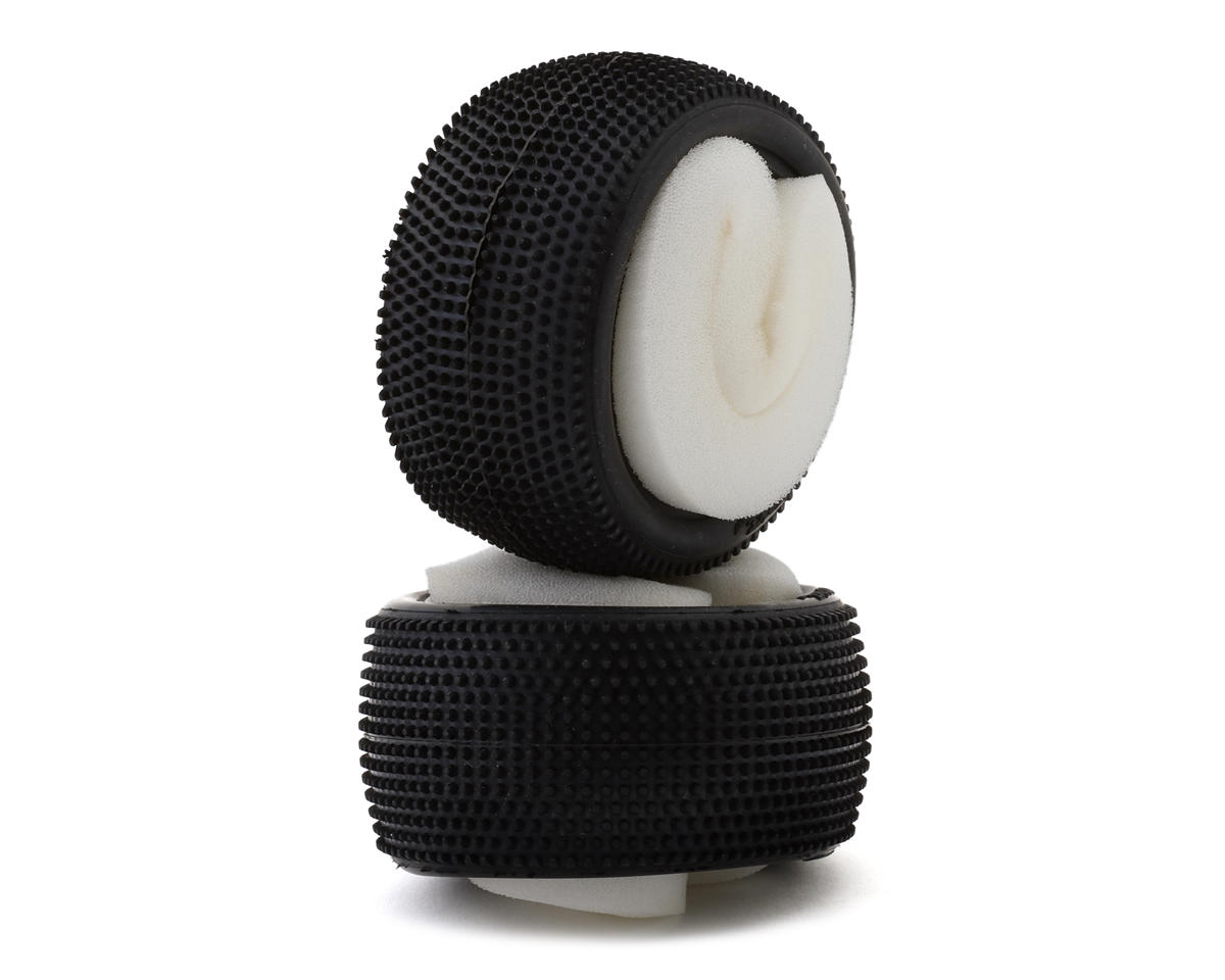 HotRace V1 Astro-Turf 2.2" 1/10 2WD/4WD Rear Buggy Tires (2) (Medium) w/Foam Inserts