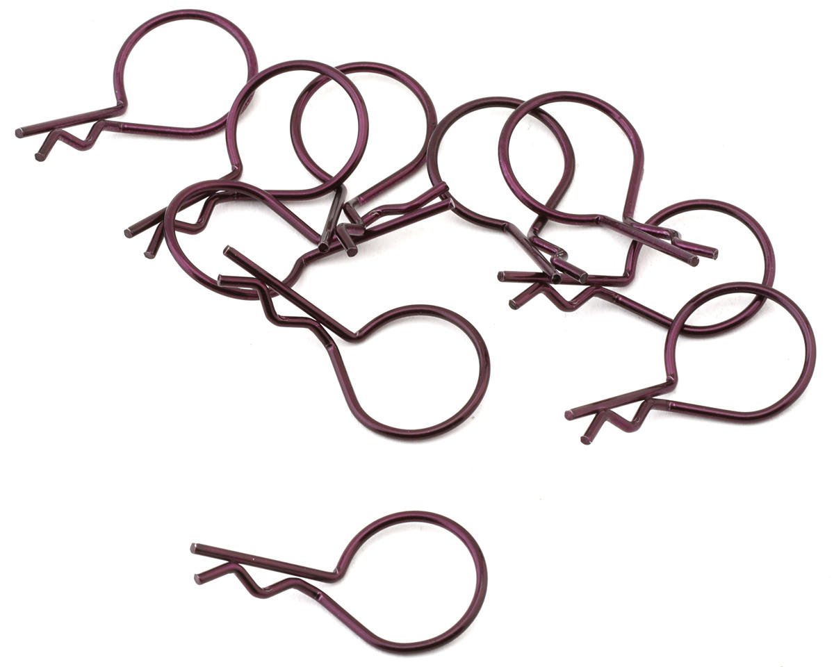 Hot Racing Bent Body Clips (10) (Purple)