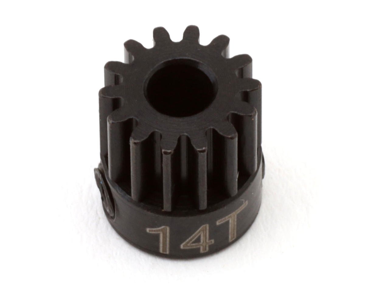 Hot Racing Mod 0.5 Hard Blackened Steel Pinion Gear (3.17mm Bore) (14T)