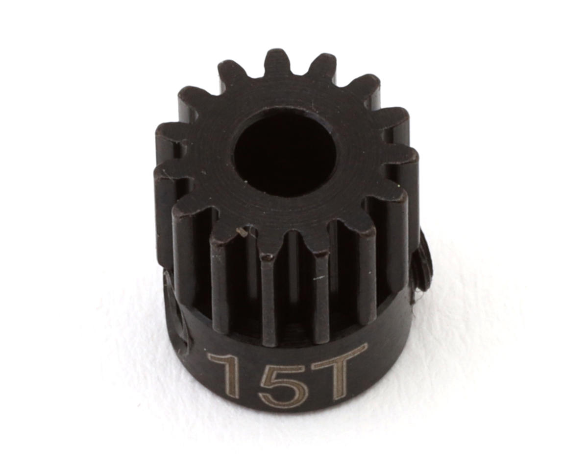 Hot Racing Mod 0.5 Hard Blackened Steel Pinion Gear (3.17mm Bore) (15T)