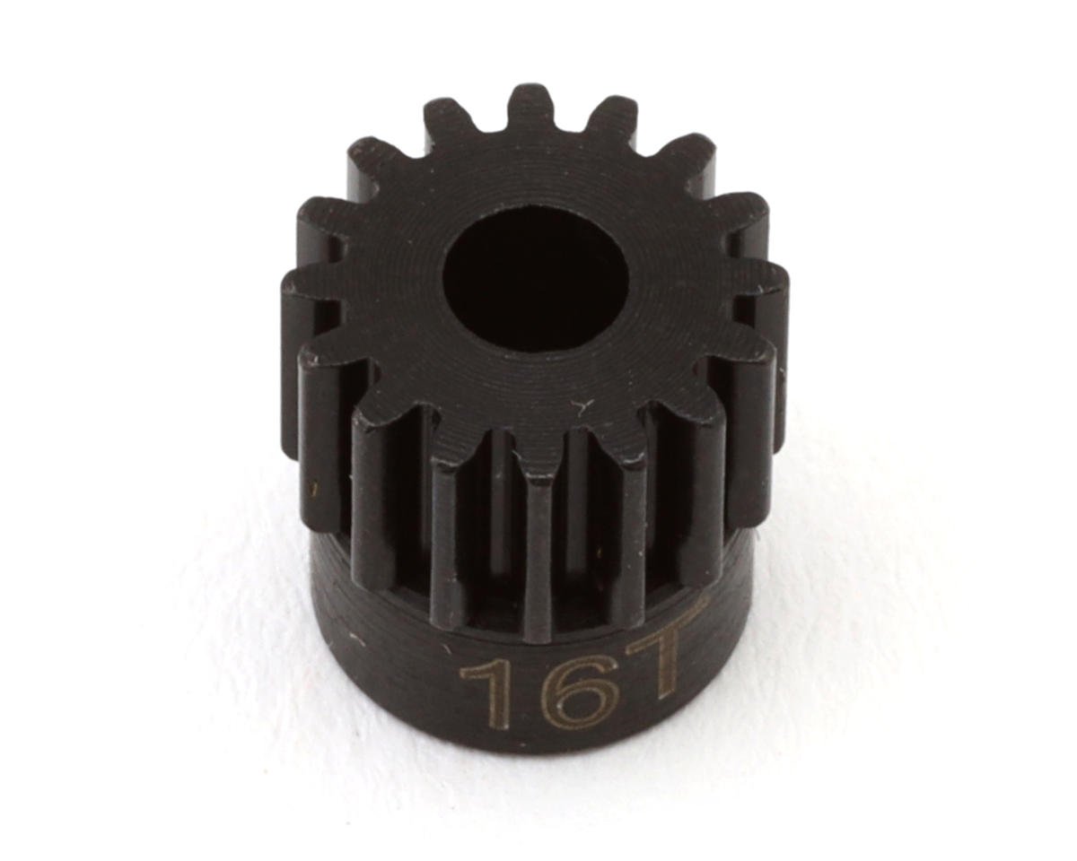 Hot Racing Mod 0.5 Hard Blackened Steel Pinion Gear (3.17mm Bore) (16T)