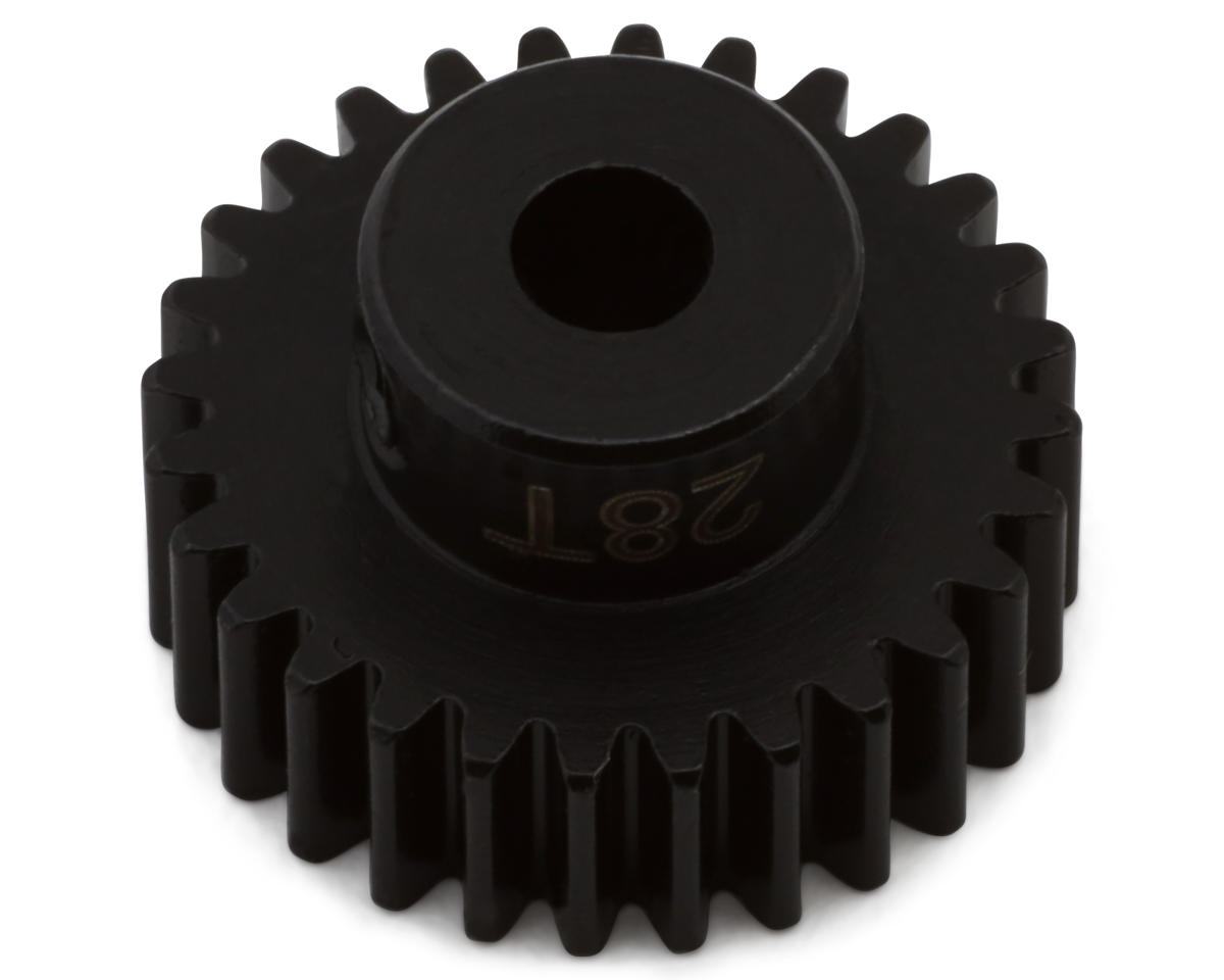 Hot Racing Mod 0.5 Hard Blackened Steel Pinion Gear (3.17mm Bore) (28T)