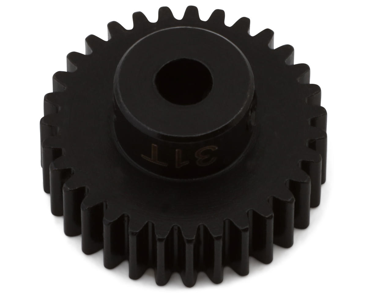 Hot Racing Mod 0.5 Hard Blackened Steel Pinion Gear (3.17mm Bore) (31T)