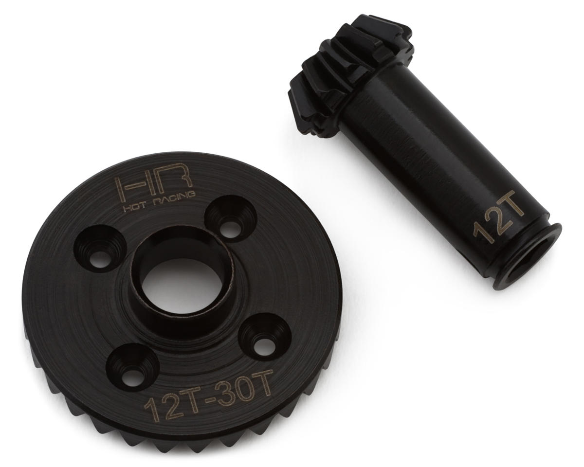 Hot Racing Arrma Grom Front Steel Helical Differential Ring & Pinion Gears Set (30T/12T)