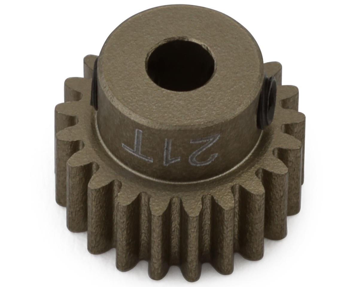 Hot Racing 48P Hard Anodized Aluminum Pinion Gear (1/8" Bore) (21T)