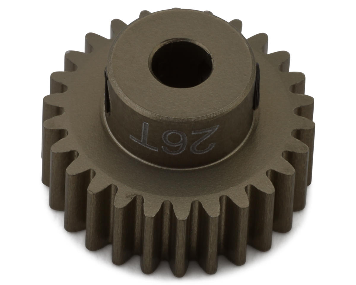 Hot Racing 48P Hard Anodized Aluminum Pinion Gear (1/8" Bore) (26T)