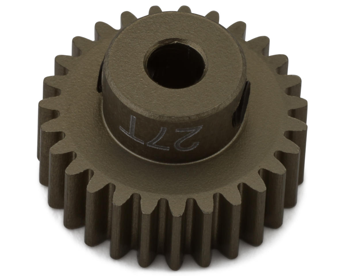 Hot Racing 48P Hard Anodized Aluminum Pinion Gear (1/8" Bore) (27T)