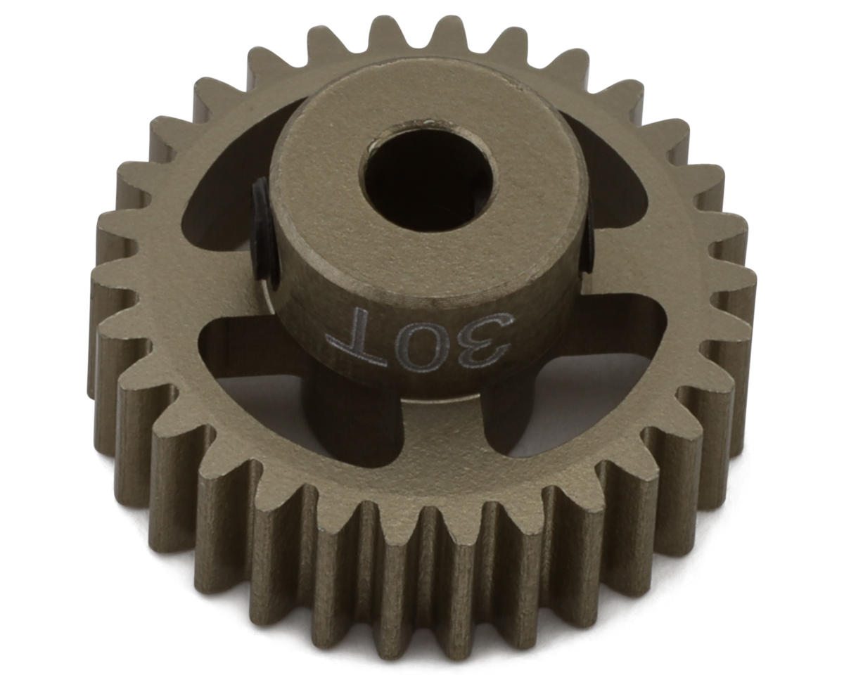 Hot Racing 48P Hard Anodized Aluminum Pinion Gear (1/8" Bore) (30T)