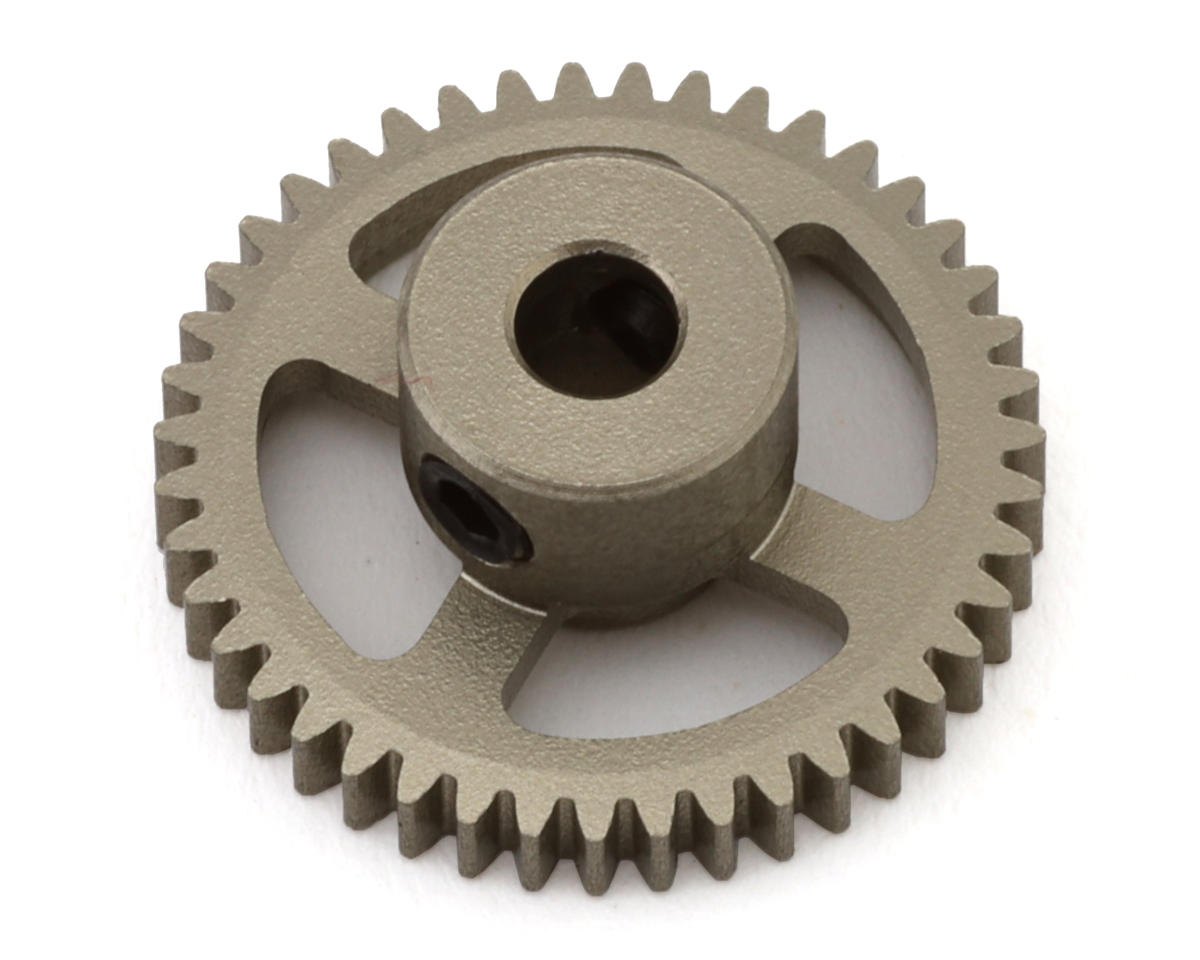 Hot Racing 64P Hard Anodized Aluminum Pinion Gear (1/8" Bore) (43T)